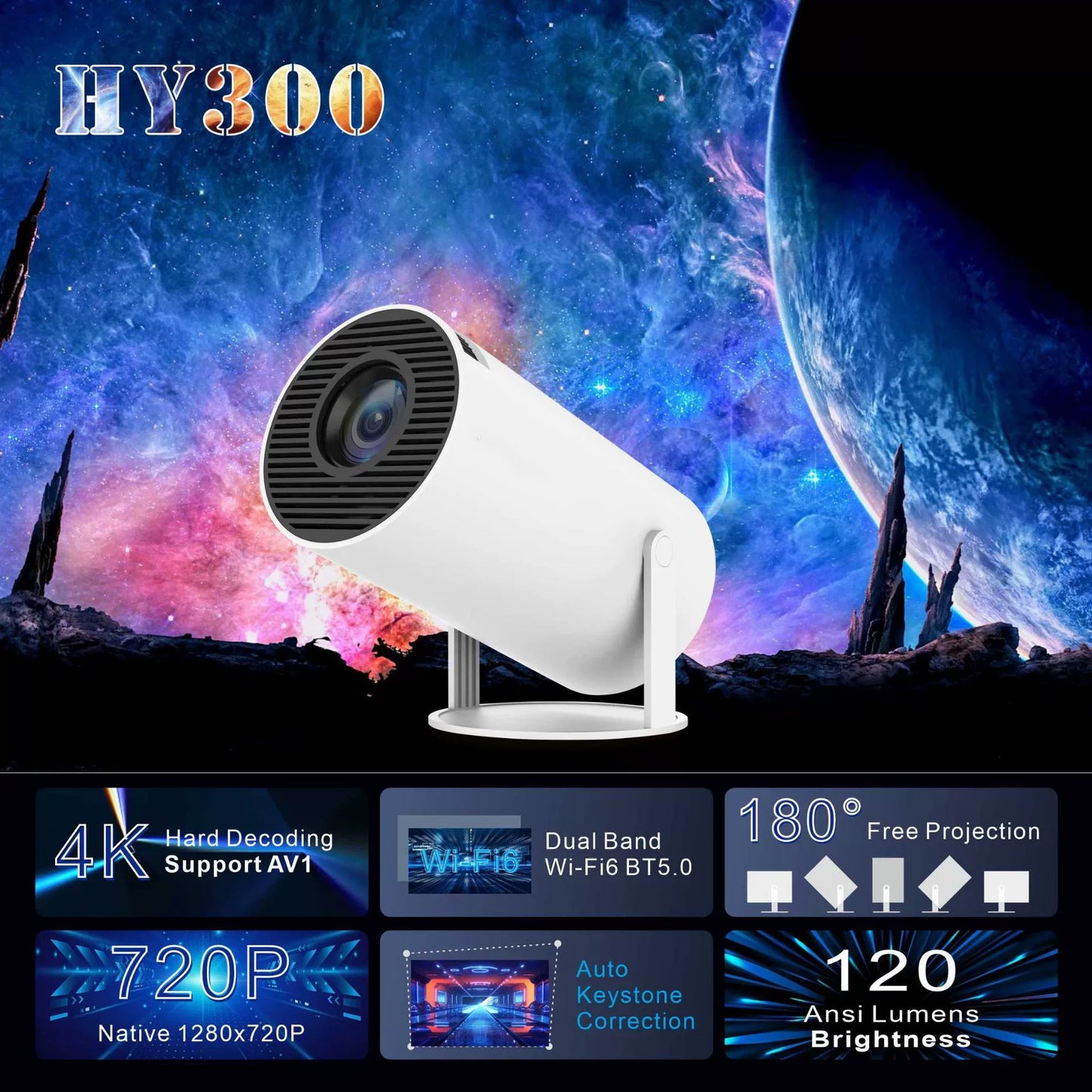 Projecteur Home Cinéma Compact et Innovant