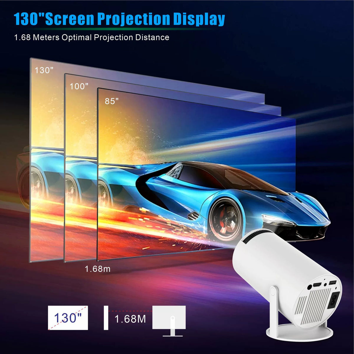 Projecteur Home Cinéma Compact et Innovant